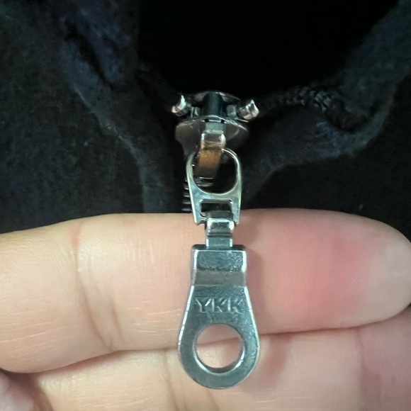 Black Zip Up Sweater - Picture 4 of 7